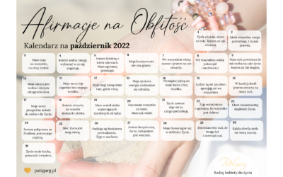 Afirmacje Obfitości – kalendarz na&nbsp;październik